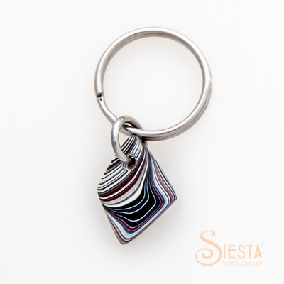 Fordite Detroit Agate Key Chain
