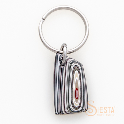 Fordite Detroit Agate Key Chain
