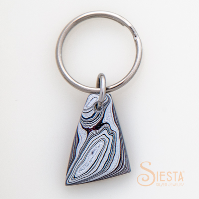 Fordite Detroit Agate Key Chain