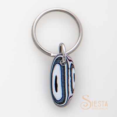 Fordite Detroit Agate Key Chain