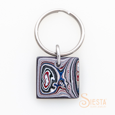 Fordite Detroit Agate Key Chain