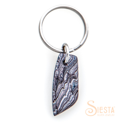 Fordite Detroit Agate Key Chain