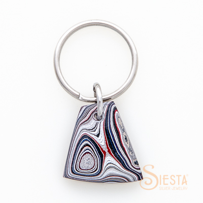 Fordite Detroit Agate Key Chain