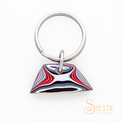 Fordite Detroit Agate Key Chain