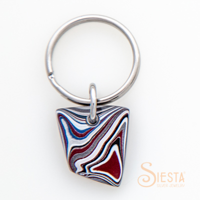 Fordite Detroit Agate Key Chain