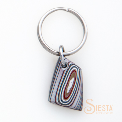 Fordite Detroit Agate Key Chain