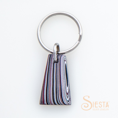 Fordite Detroit Agate Key Chain