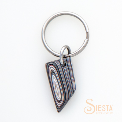 Fordite Detroit Agate Key Chain