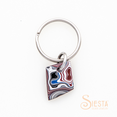 Fordite Detroit Agate Key Chain