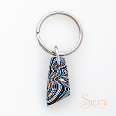 Fordite Detroit Agate Key Chain