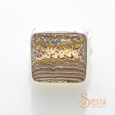 Vintage Fordite Ring