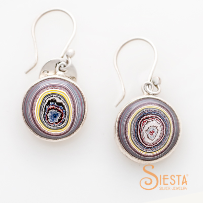 Corvette aka Fordite Earrings on Hook