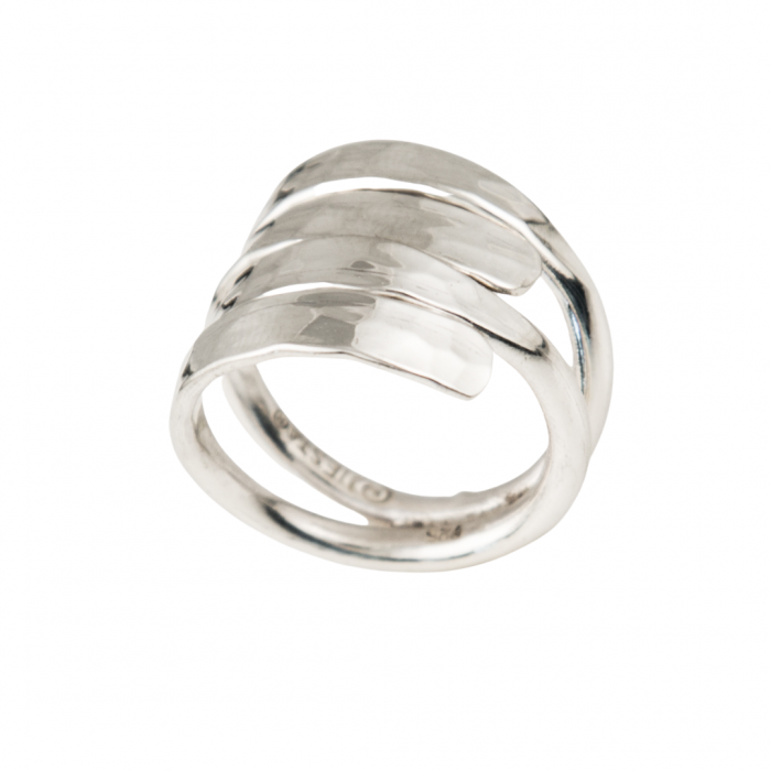 Siesta Silver Jewelry Relaxed Layers Statement Ring R7269