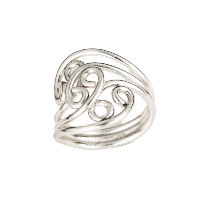 Siesta Silver Jewelry Triple Flower Ring R7159