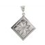 Lemoyne Star Quilt Jewelry Medium Pendant in Sterling Silver Siesta Silver Jewelry