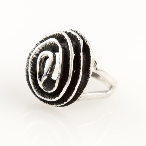 Majestic Swirl Cocktail Sterling Silver Ring
