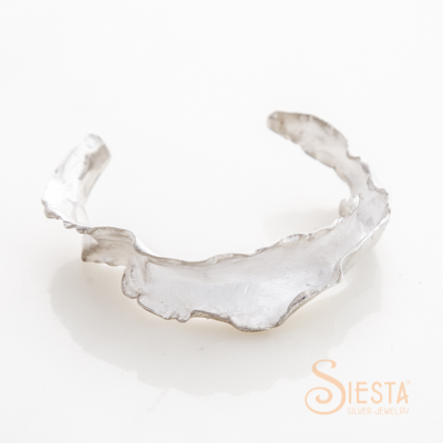 Edgy Bangle in Sterling Silver Siesta Silver Jewelry