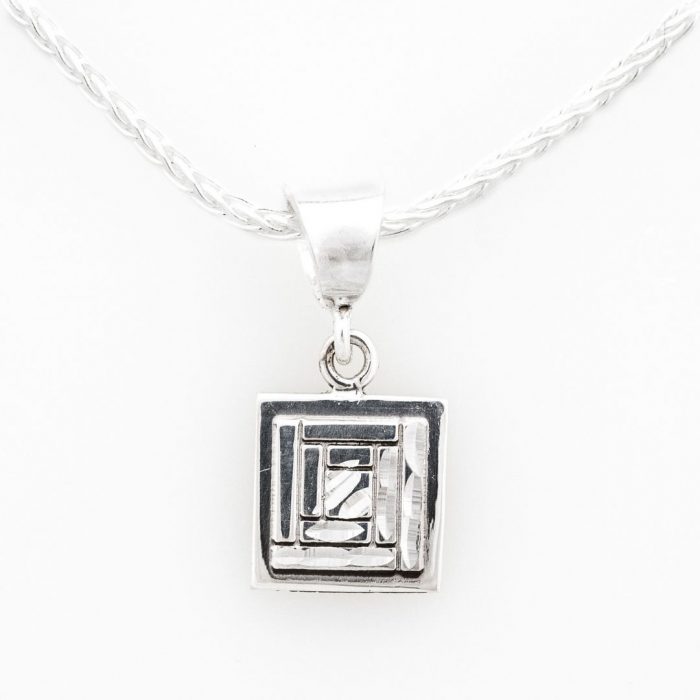 Log Cabin Quilt Jewelry Sterling Silver Charm Siesta Silver Jewelry