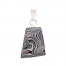 Fordite Medium Pendant in Sterling Silver Nickel Free Siesta Silver Jewelry Detroit Agate Upcycled Car Paint