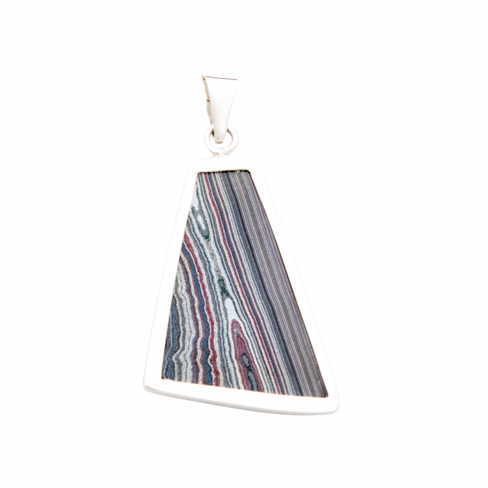 Fordite Sterling Silver Extra Extra Large Pendant Double Sided Nickel Free Detroit Agate Siesta Silver Jewelry