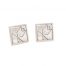 Tulip Quilt Jewelry Post Earrings in sterling silver Siesta Silver Jewelry