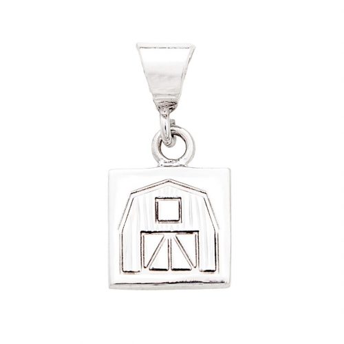 Quilt Barn Quilt Jewelry Charm in Sterling Silver Siesta Silver Jewelry