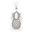 Crowned Pineapple Quilt Jewelry Large Pendant in Sterling Silver Siesta Silver Jewelry