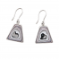 Fordite Hook Earrings EFordH0051 Siesta Silver Jewelry