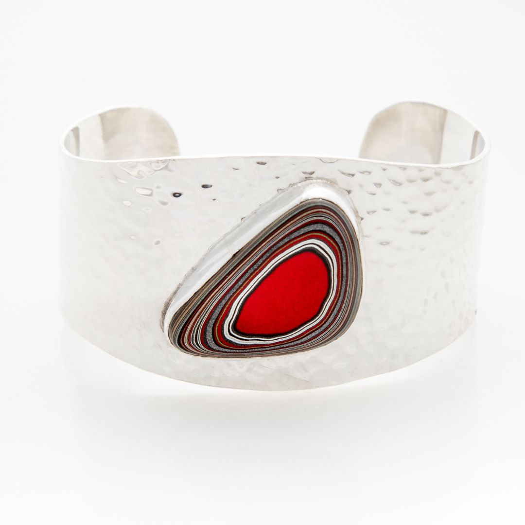 Fordite Jeep Paint Luxury Sterling Silver Bangle Siesta Silver Jewelry